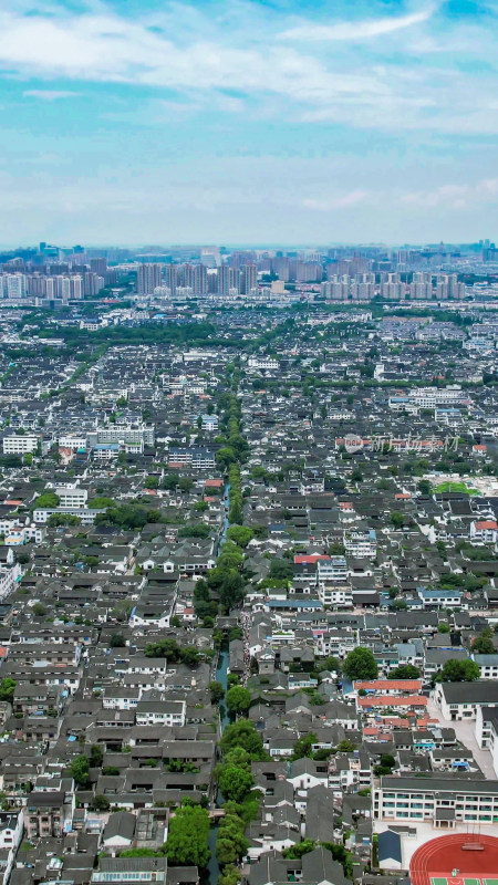 江苏苏州观前街平江路竖拍摄影图