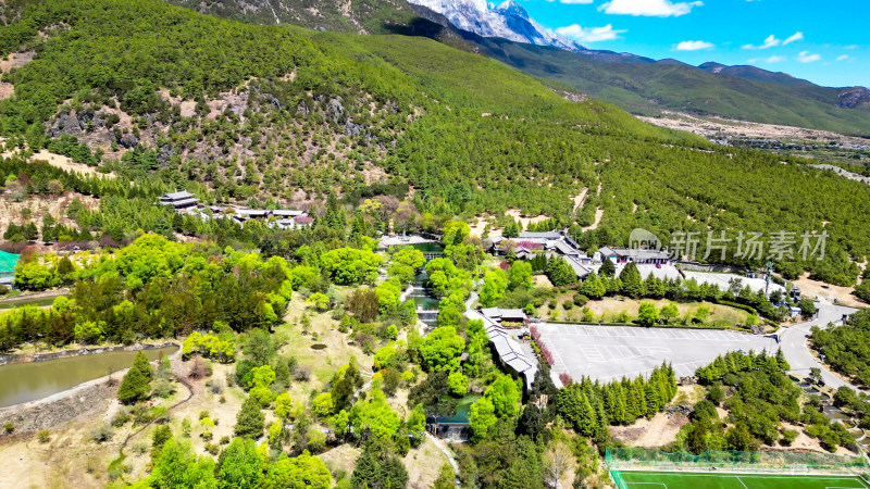 云南丽江玉水寨旅游风景区航拍