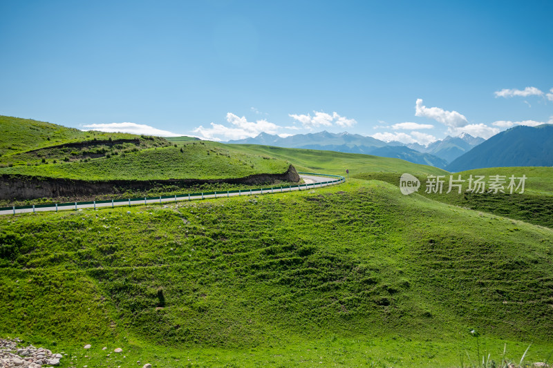 夏日，新疆喀拉峻大草原风光