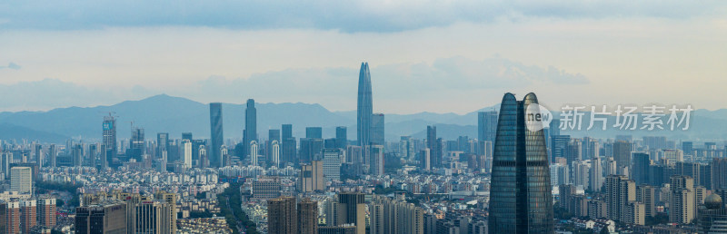 宁波城市江北湾头航拍夜景