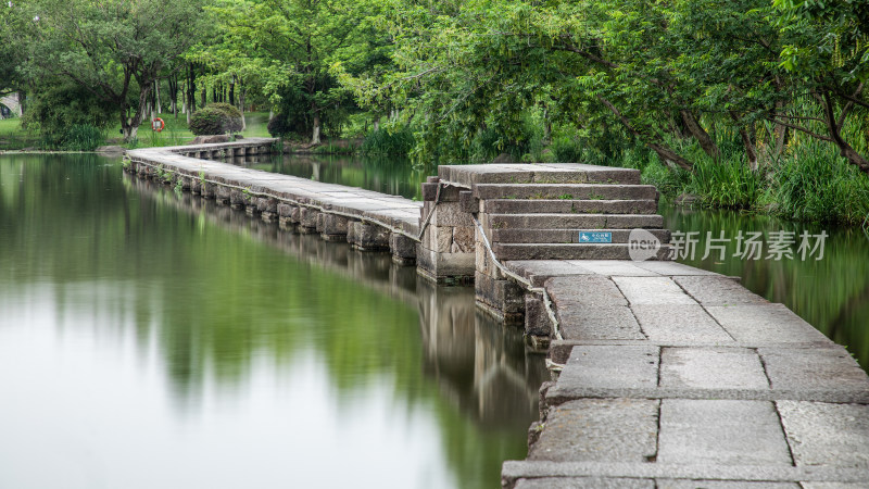 杭州湘湖古纤道风光风景