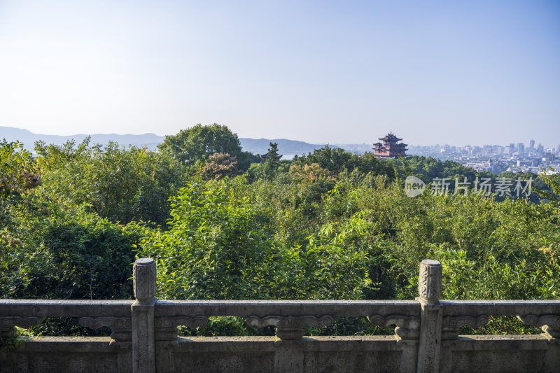 杭州吴山景区江湖汇观