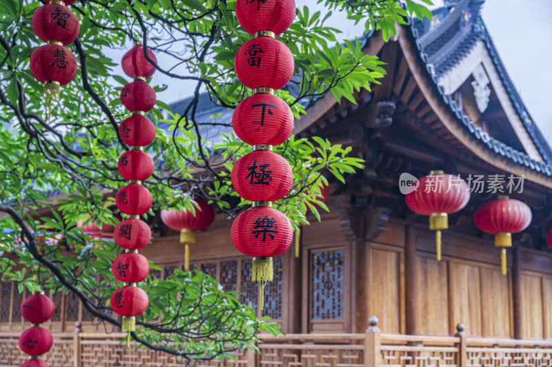 杭州飞来峰景区上天竺法喜禅寺古建筑