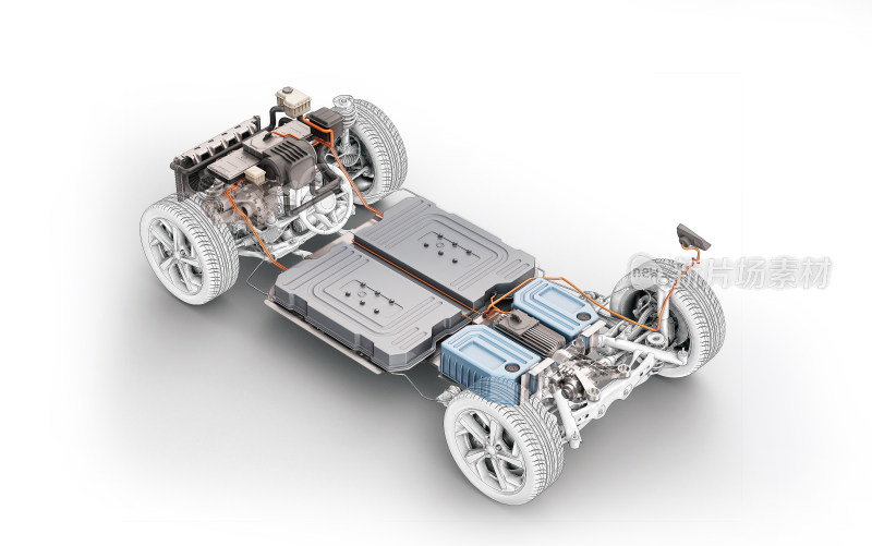 电动汽车底盘构造展示