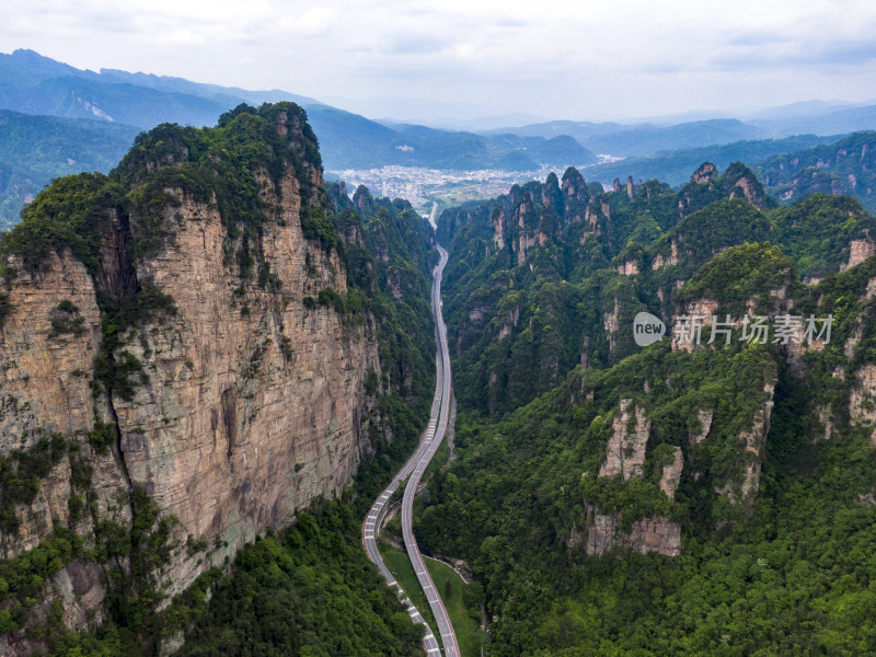 祖国壮丽山河湖南张家界风光航拍摄影图