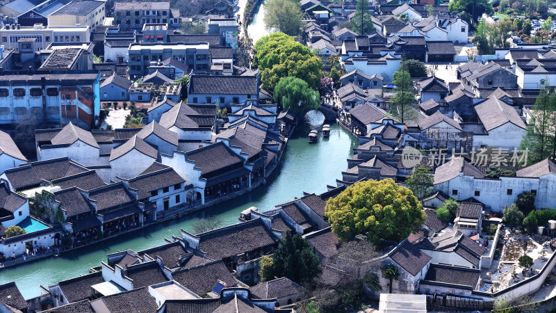 航拍乌镇景区 浙江乌镇航拍 航拍江南水乡