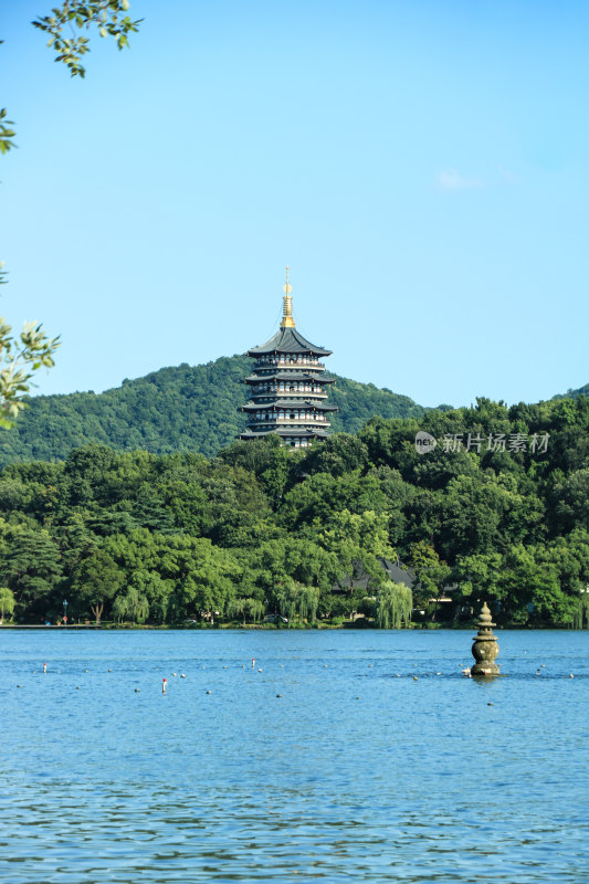 夏天杭州西湖美景