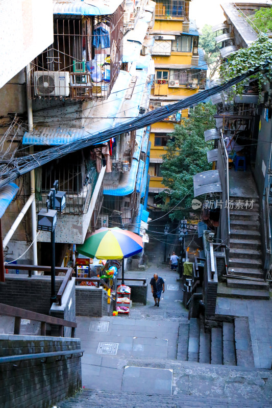 重庆城市生活街道建筑景点