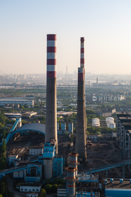 浙江宁波镇海电厂航拍