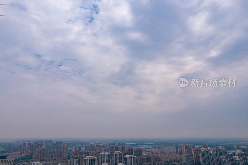 安徽蚌埠淮河大桥周边建筑航拍图