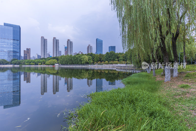 武汉江汉区后襄河公园风景