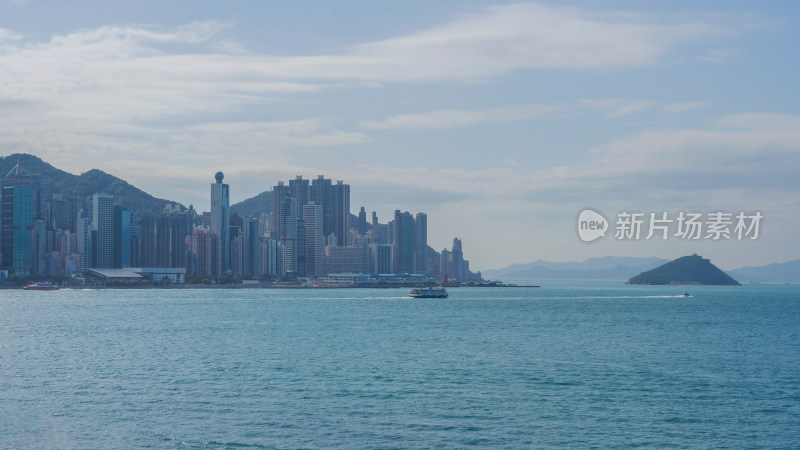 香港海滨城市天际线
