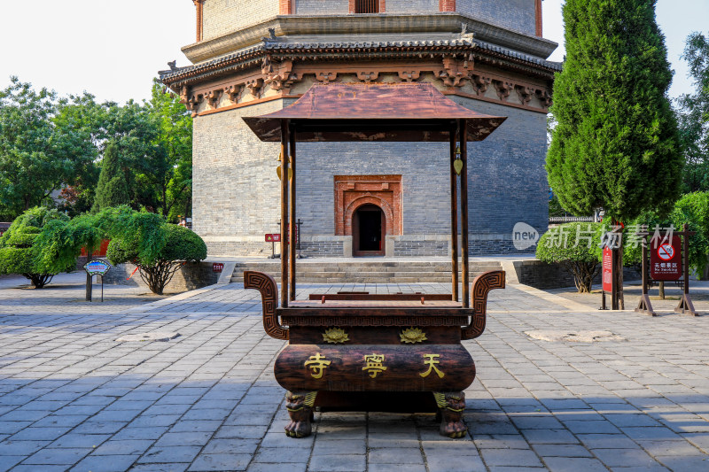 石家庄正定古城天宁寺寺庙