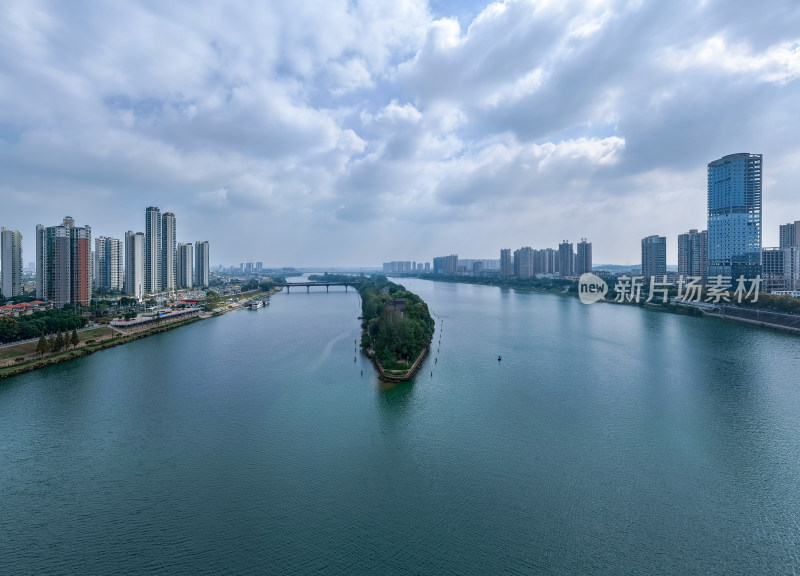 湖南衡阳东洲岛衡阳湘江风光