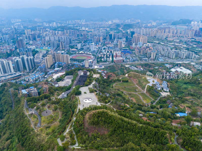 四川达州城市建设航怕图