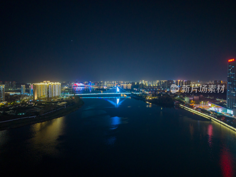 江西上饶大桥夜景