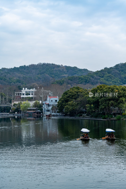 杭州西湖曲院风荷苏堤白堤雷峰塔景点景观