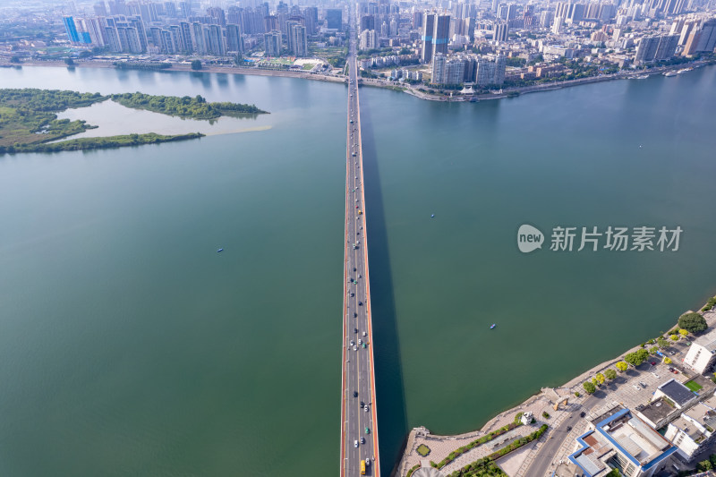 湖北襄阳城市风光旅游景区地标建筑航拍图