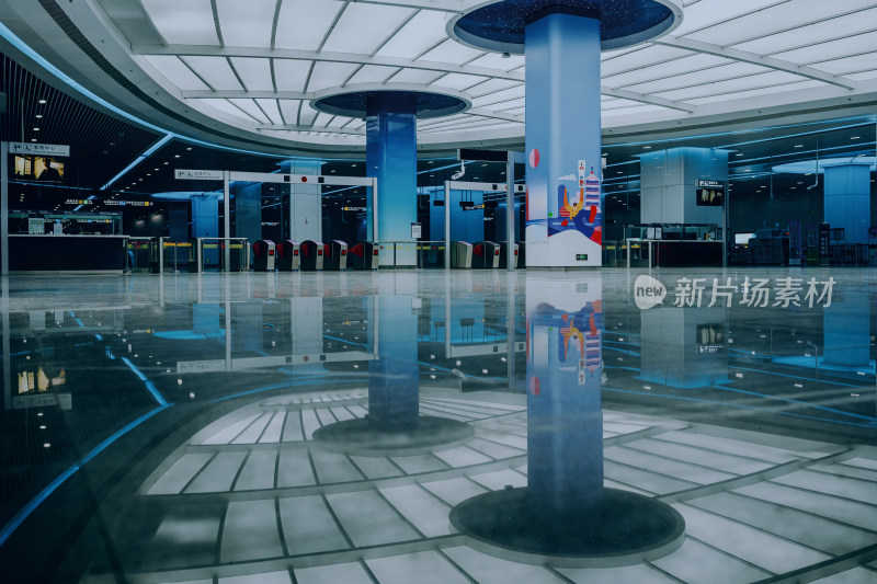 杭州地铁19号线科技感站厅