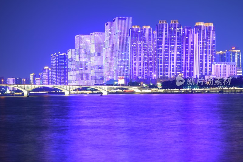 长沙城市天际线夜景