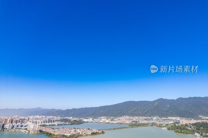 广东肇庆星湖景区航拍摄影图