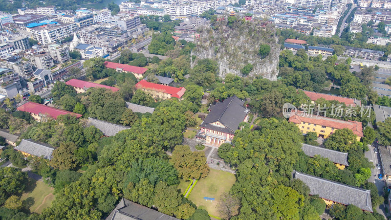 桂林独秀峰王府5A景区航拍