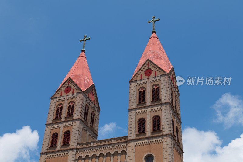 青岛天主教堂建筑外观