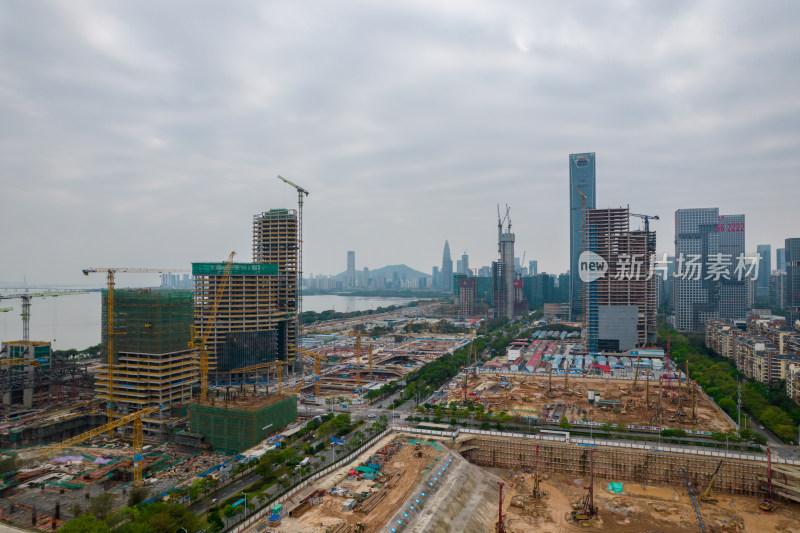 深圳湾超级总部基地建设工地