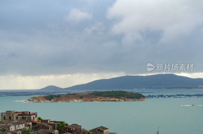 福建省福州平潭岛北港村的传统石厝民居