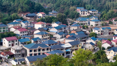 农村别墅房屋建筑航拍图