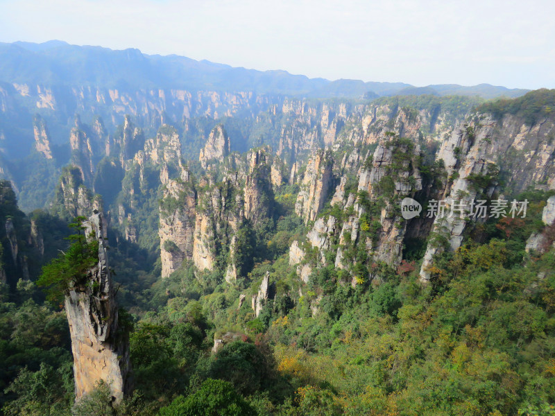 湖南张家界武陵源国家森林公园旅游风光