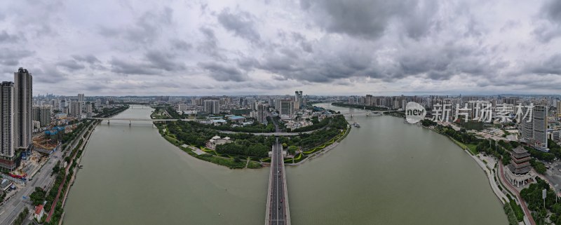 广西南宁城市全景图