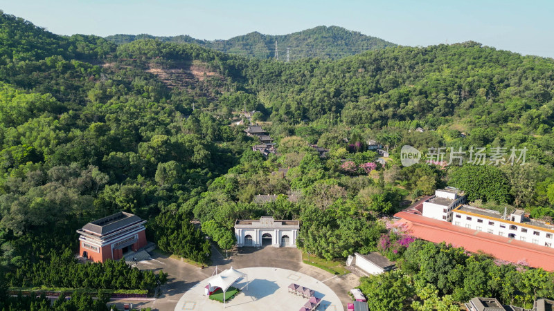 航拍广东中山孙中山故里旅游区