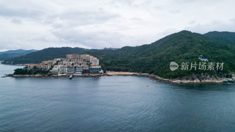 航拍深圳南澳洋畴湾自然风景