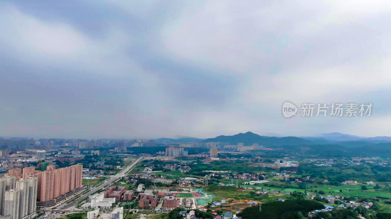 航拍乡村农村集中居住地