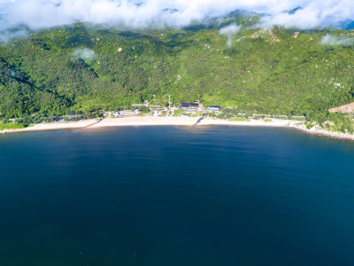 大海岛屿南澳岛云海航拍图