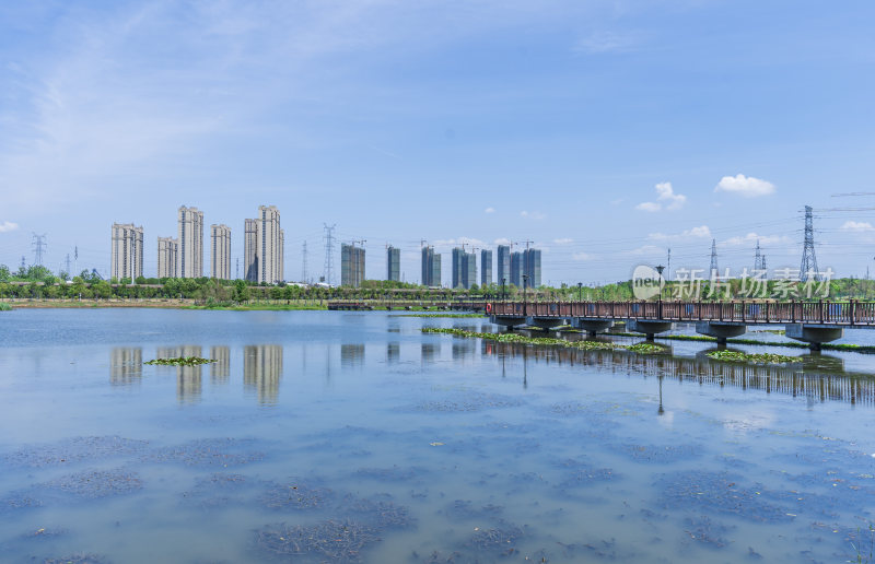 武汉洪山区杨春湖公园风景