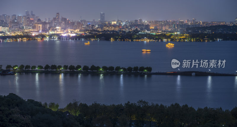 杭州西湖夜景