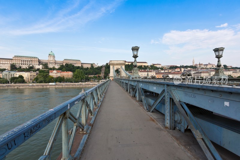 匈牙利首都布达佩斯塞切尼链桥