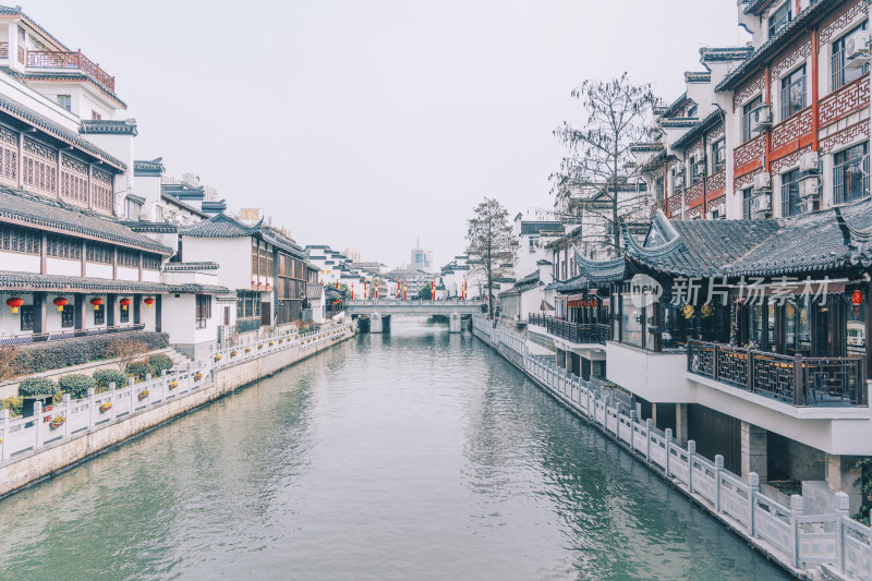 江苏南京秦淮河两岸传统建筑