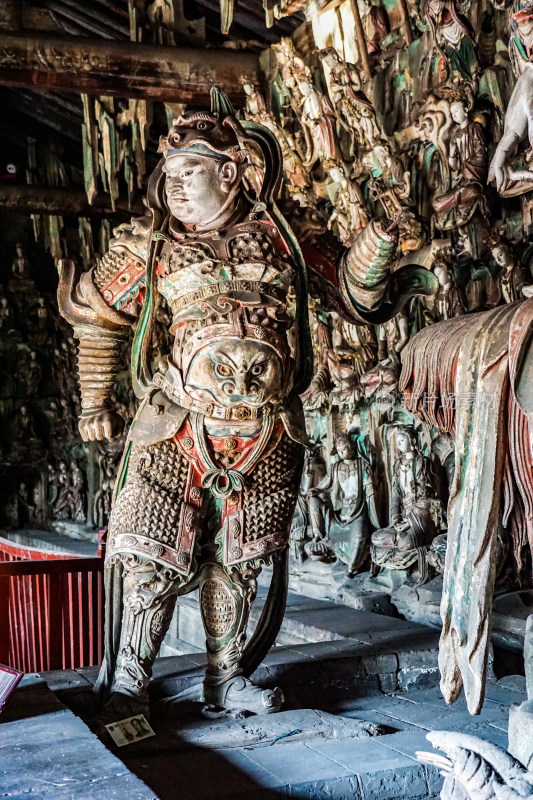 山西晋中市平遥县双林寺彩塑艺术