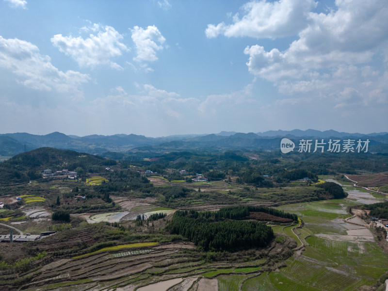 自然风光丘陵山川农业农田