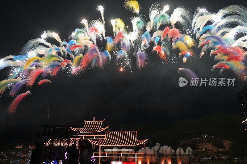 浏阳 大型烟花表演-七彩祥云/海市蜃楼