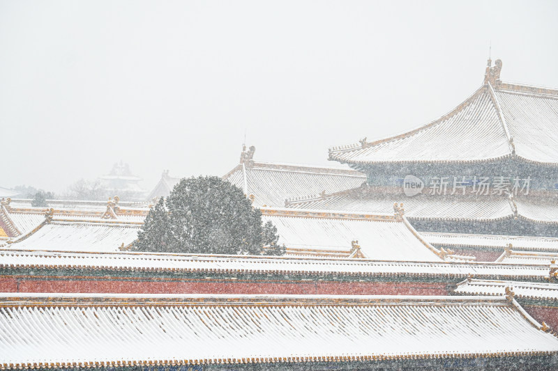 故宫博物院冬日雪景