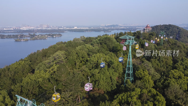 武汉东湖风景区风光航拍