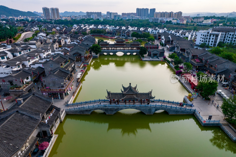 崇左市太平古城太平府 景区航拍摄影图