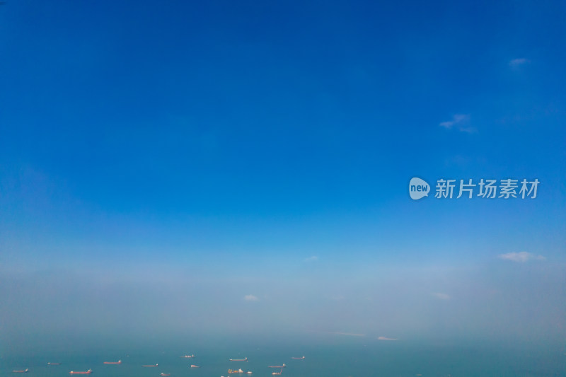广东阳江海陵岛景区航拍渔船