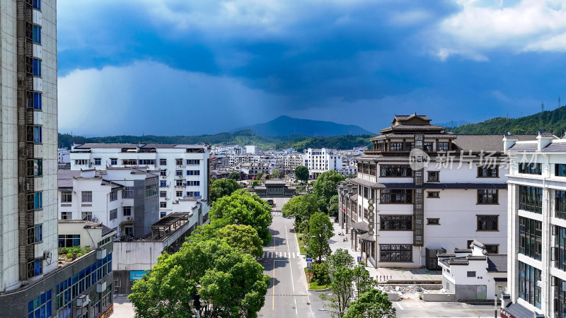 泰宁县城城市建设航拍图