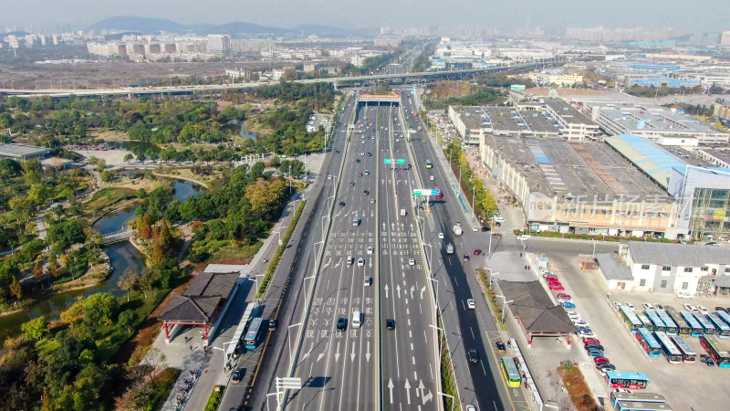 航拍江苏徐州城市建设