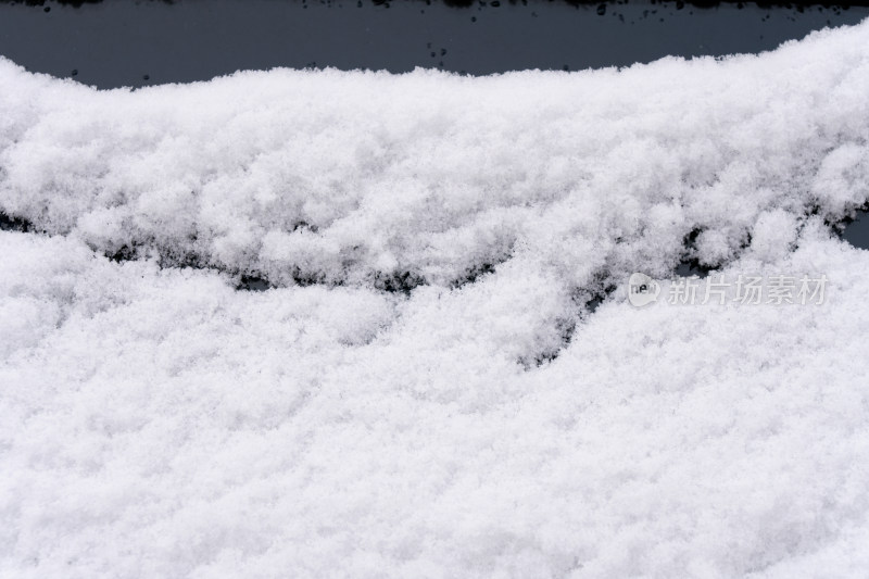 户外降雪之后洁白的积雪背景